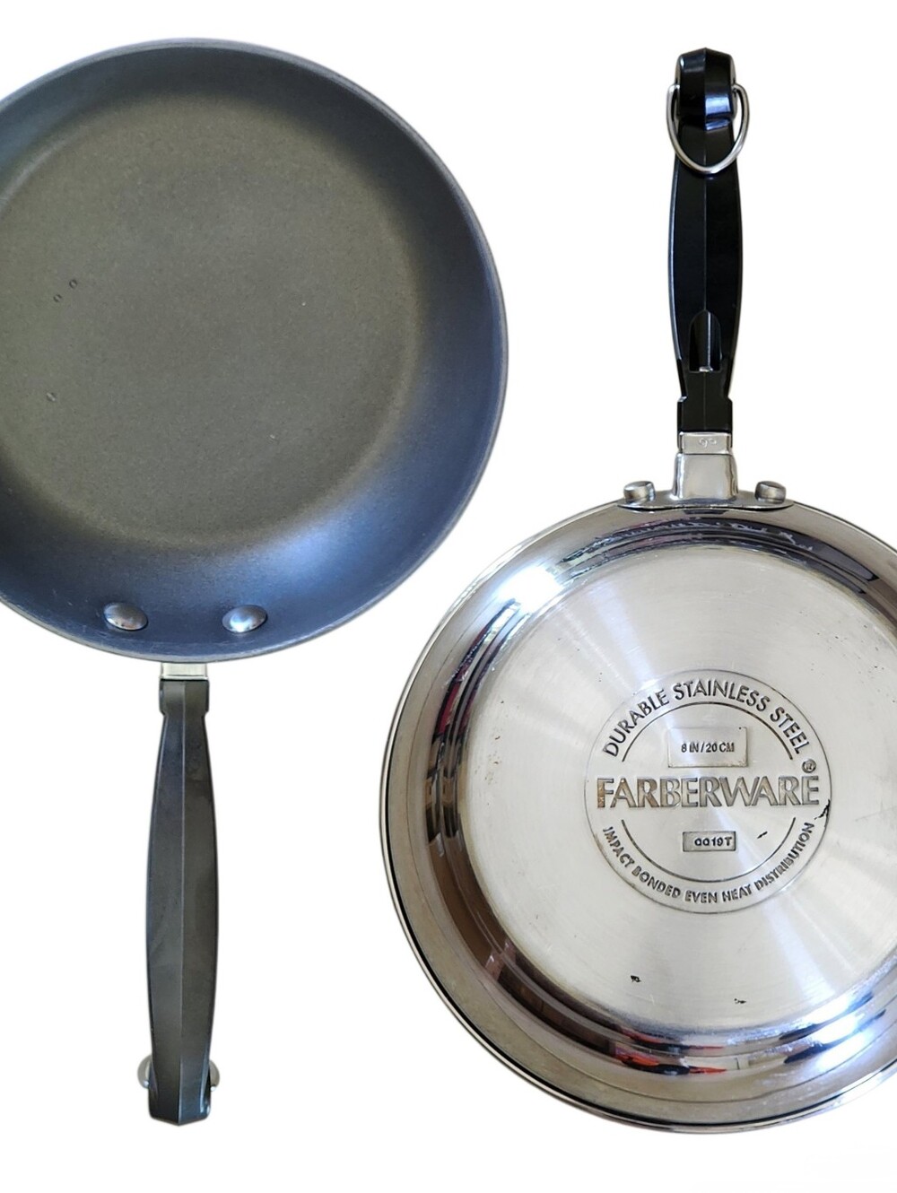 Farberware 8” Nonstick Frying Pan Skillet Stainless Steel – No Lid - QQ19T